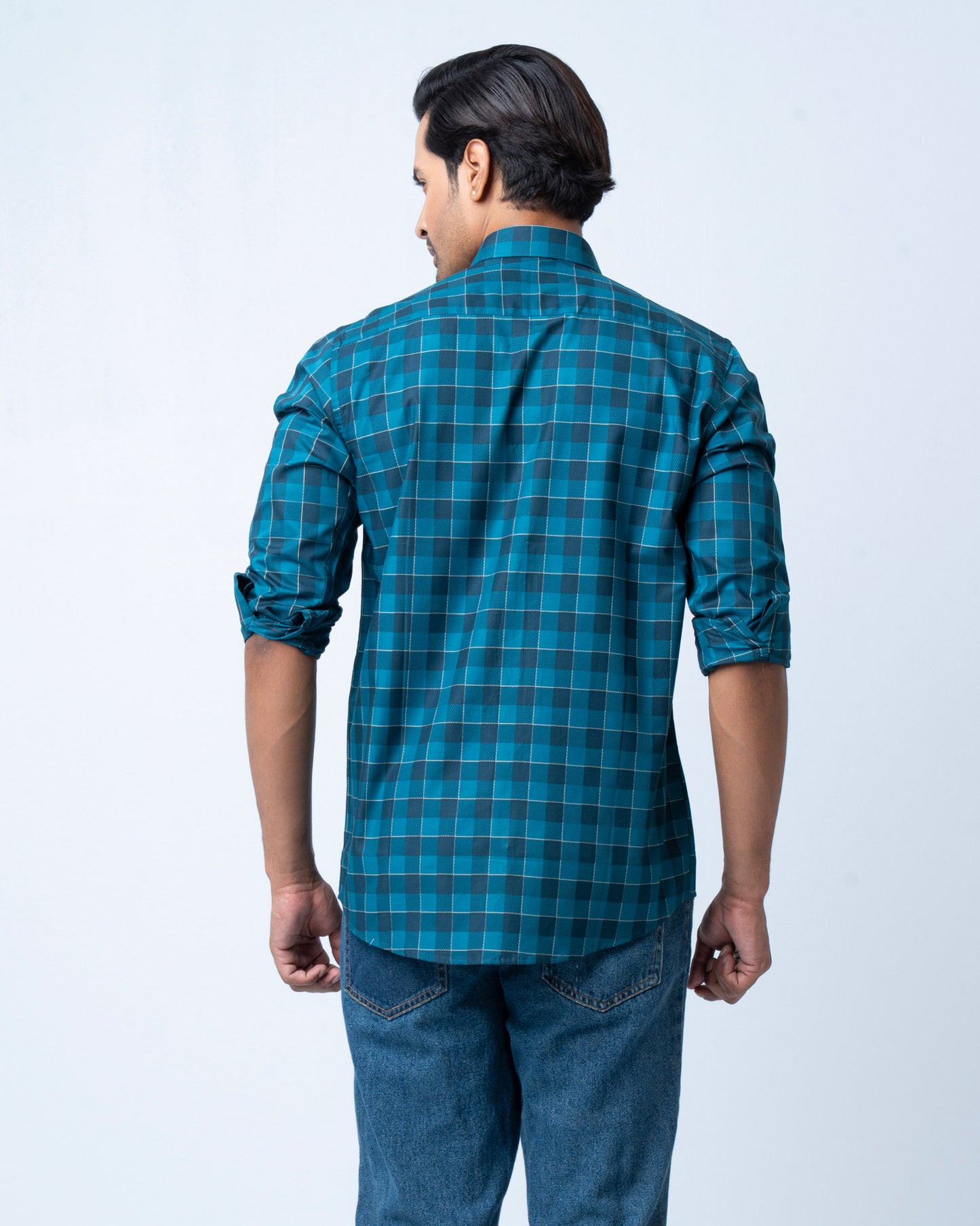 Men's Premium Casual Shirt - Emerald Check