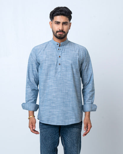 Men's Henley Katua - Sky Blue