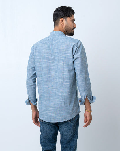 Men's Henley Katua - Sky Blue