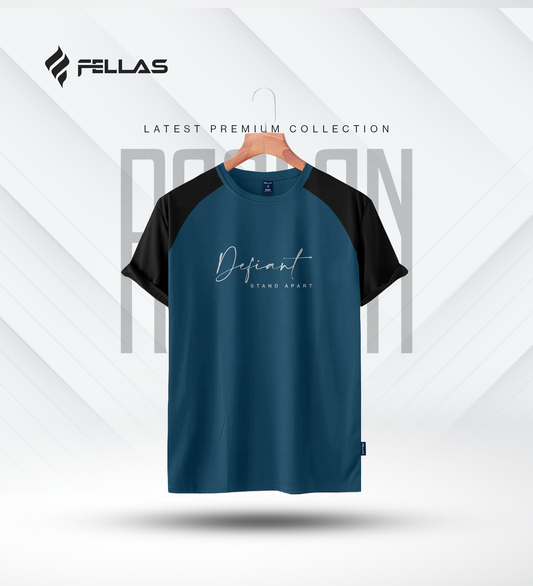 Fellas Men's Premium Half Sleeve Raglan - Defiant