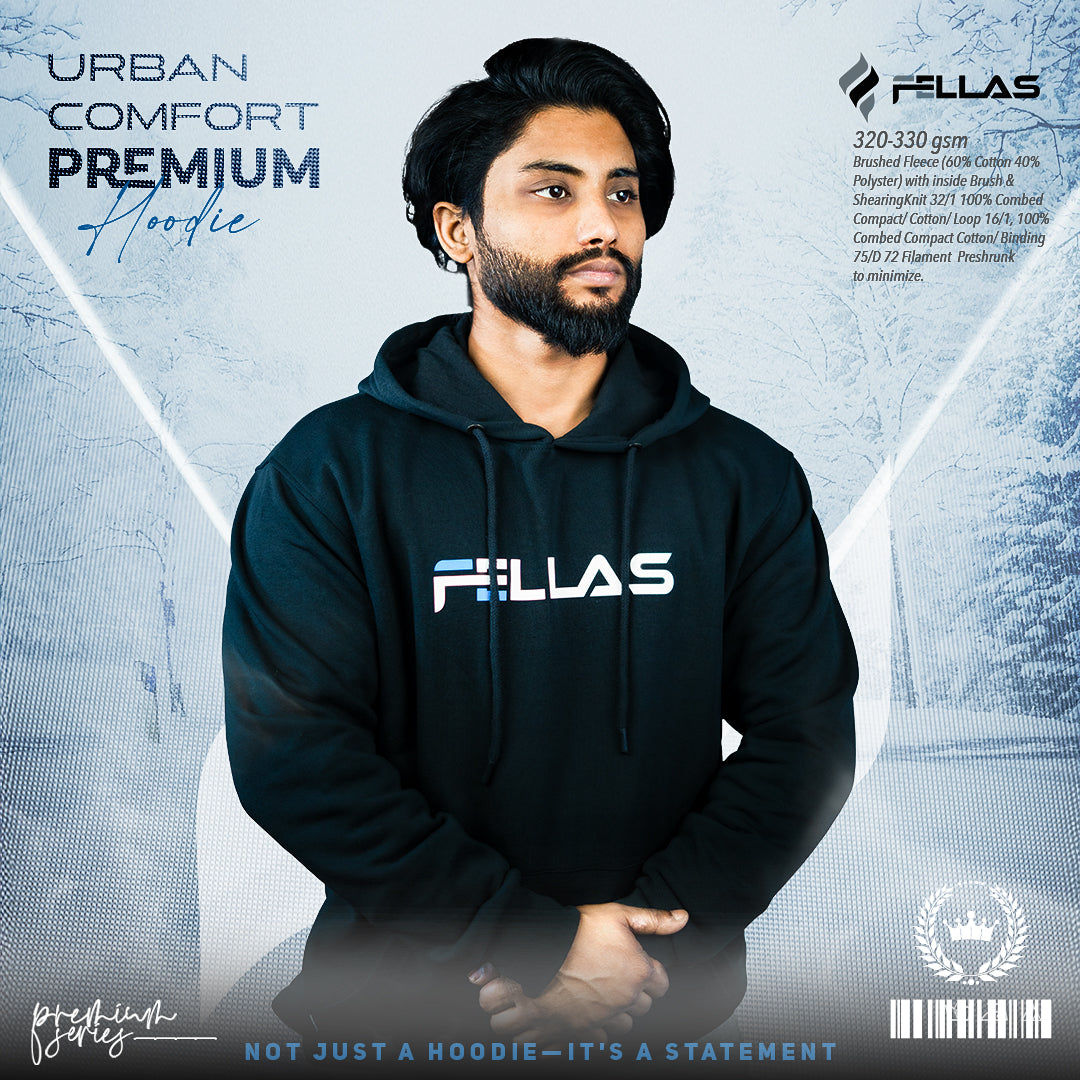 Fellas Premium Hoodie- Black