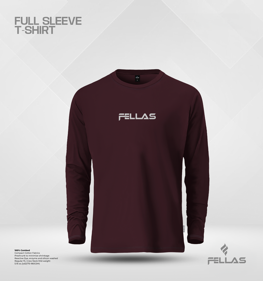 Fellas Full Sleeve T-Shirt - Maroon