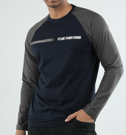 Men's Full Sleeve Raglan T-Shirt - Fluctuation