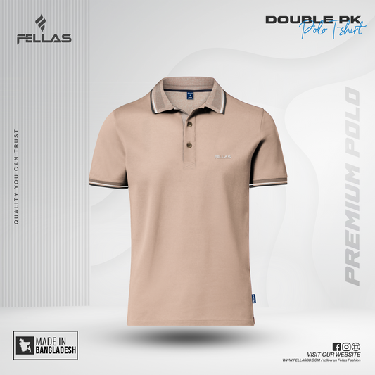 Men’s Premium Double PK Cotton Polo - Laurel Oak