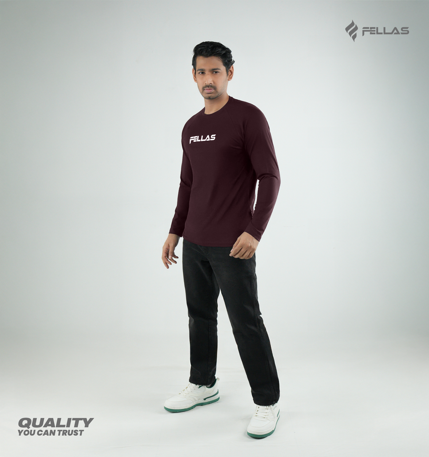 Fellas Full Sleeve T-Shirt - Maroon