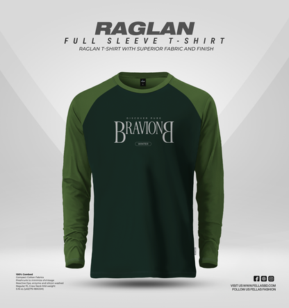Men's Full Sleeve Raglan T-Shirt - Bravion