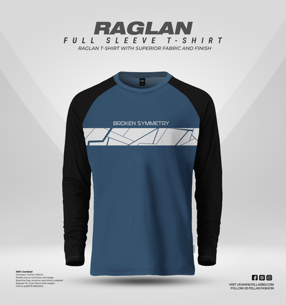 Men's Full Sleeve Raglan T-Shirt - Broken Symmetry