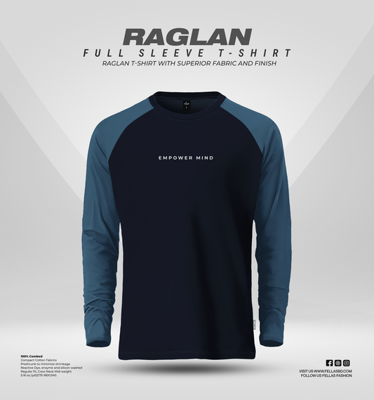 Men's Full Sleeve Raglan T-Shirt - Empower Mind