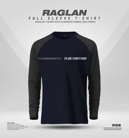 Men's Full Sleeve Raglan T-Shirt - Fluctuation
