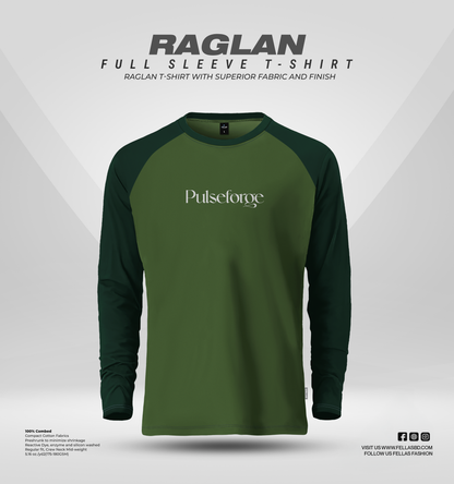 Men's Full Sleeve Raglan T-Shirt - Pulseforge