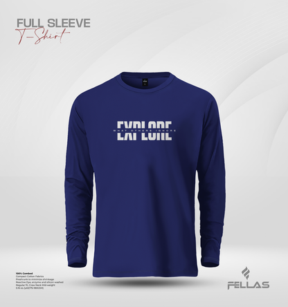 Men's Premium Full Sleeve T-Shirt - Explore