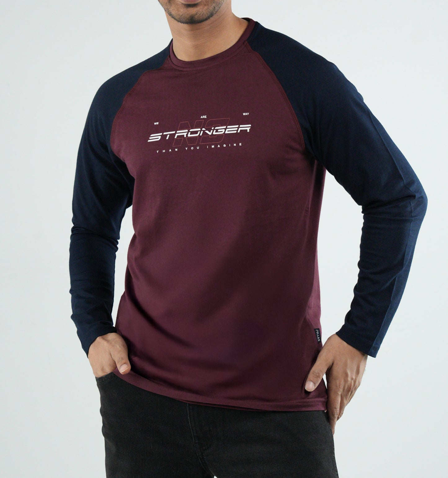 Men's Full Sleeve Raglan T-Shirt - Stronger