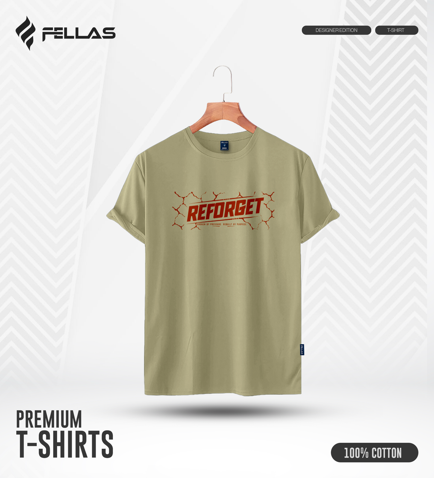 Men's Premium Half Sleeve T-Shirt - Reforget