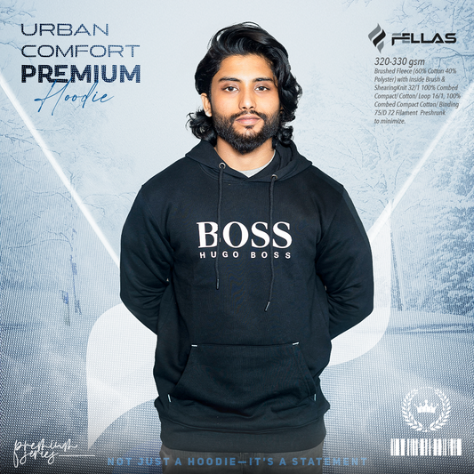 Boss Premium Hoodie- Black