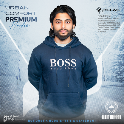 Boss Premium Hoodie- Navy Blue