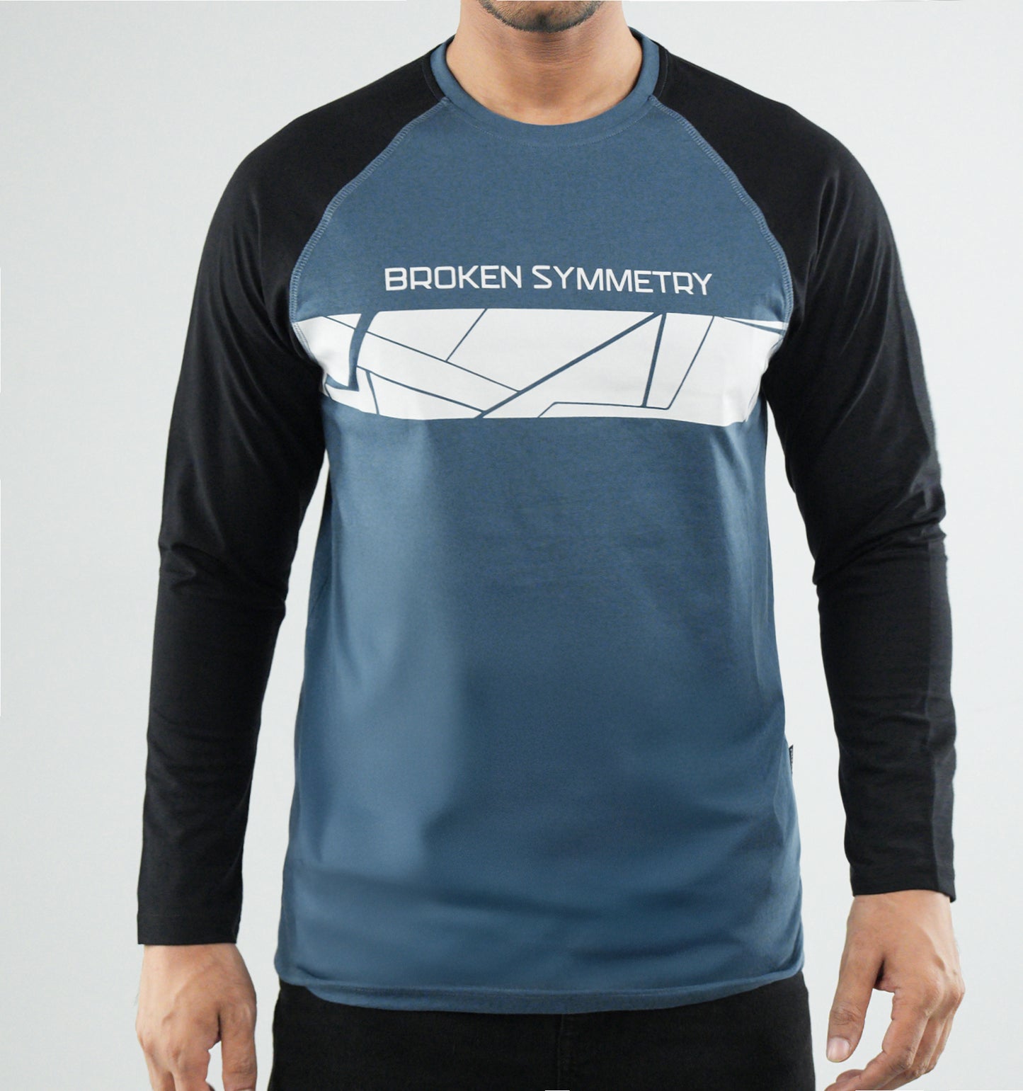 Men's Full Sleeve Raglan T-Shirt - Broken Symmetry