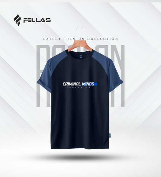 Fellas Men's Premium Half Sleeve Raglan - Criminal Minds