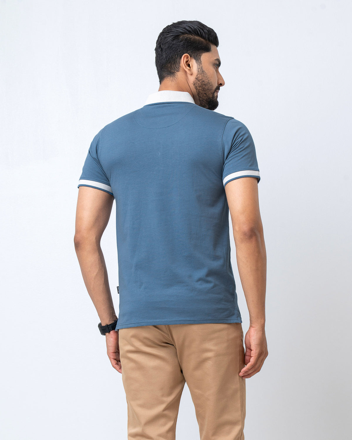 Men's Single Jersey Cotton Polo - Exist Blue