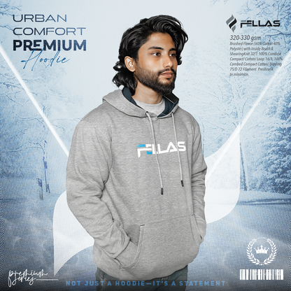 Fellas Premium Hoodie- Grey