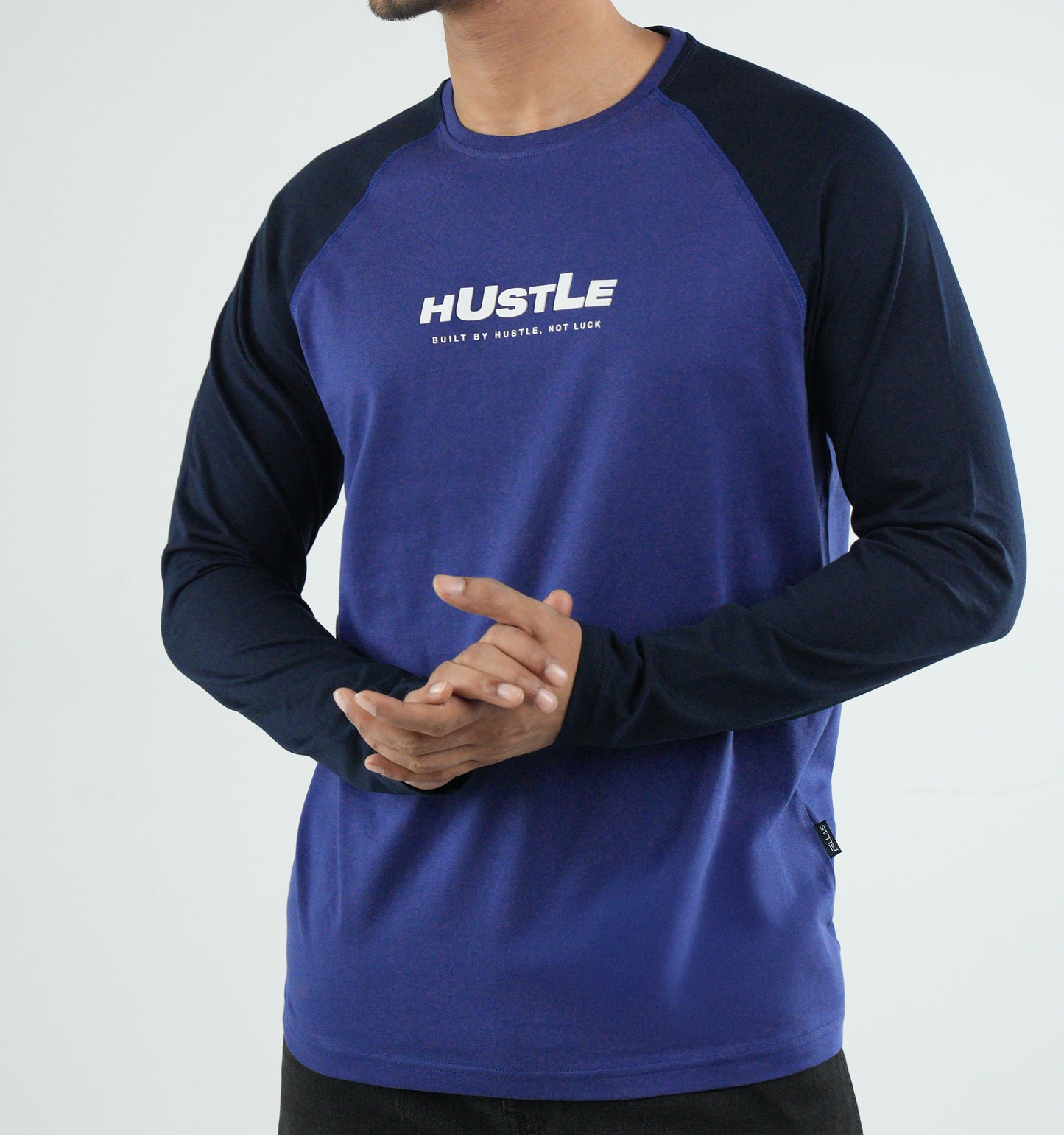 Men's Full Sleeve Raglan T-Shirt - Hustle