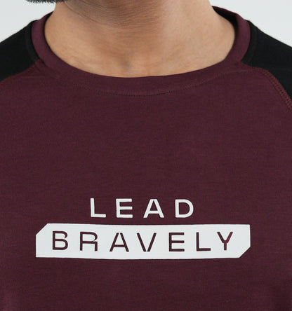Men's Full Sleeve Raglan T-Shirt - Lead Bravely