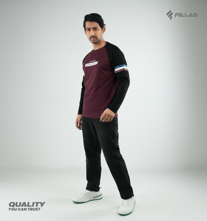 Men's Full Sleeve Raglan T-Shirt - Lead Bravely