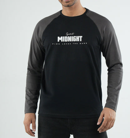 Men's Full Sleeve Raglan T-Shirt - Syndicate Midnight