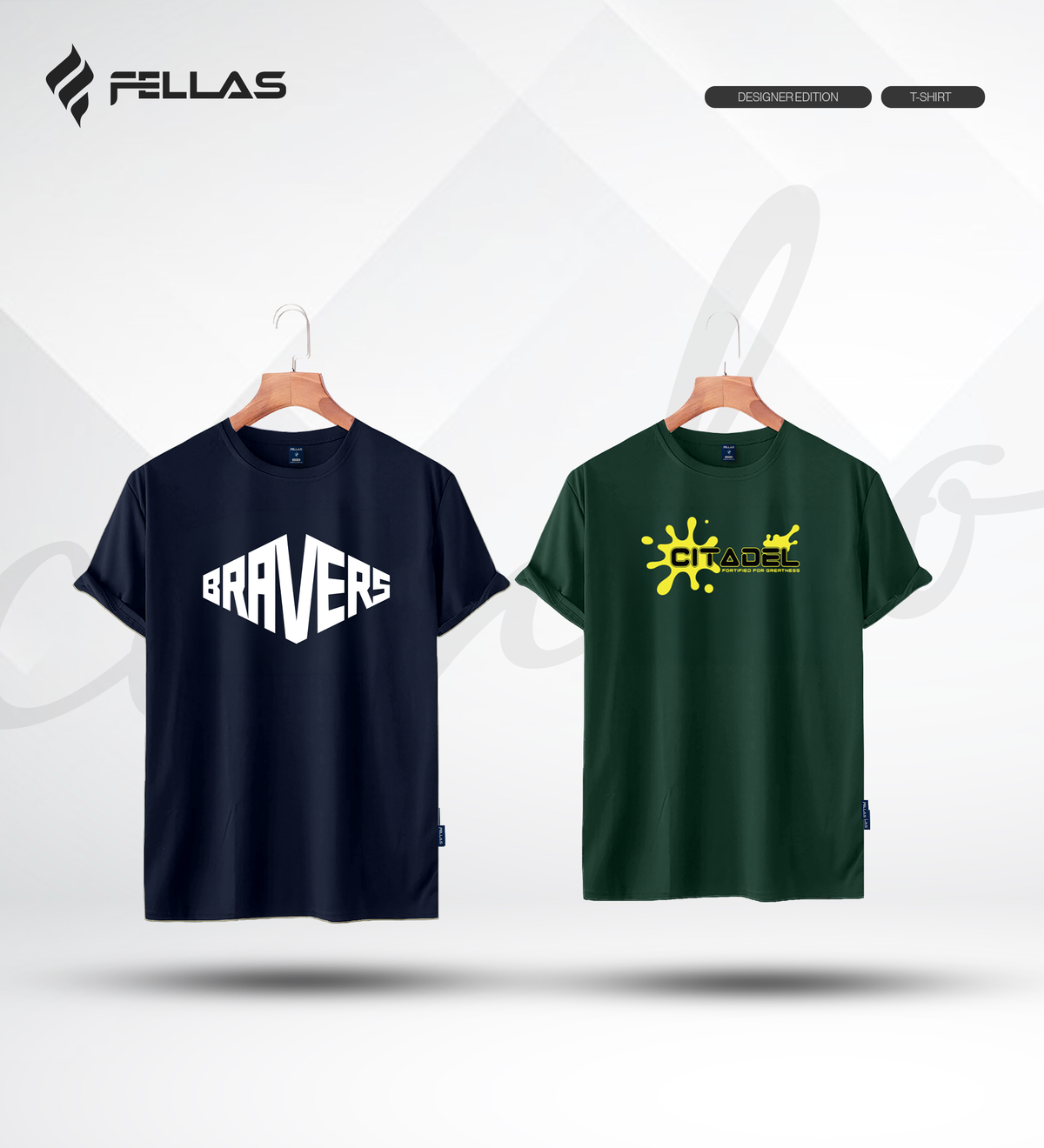 Men's Premium Half Sleeve T-Shirt (2 Combo) - Bravers, Citadel