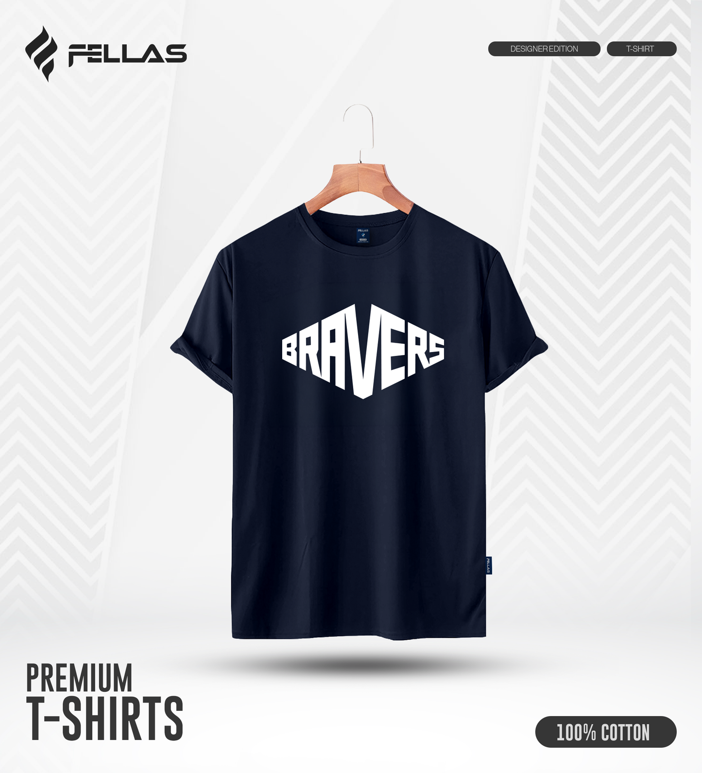 Men's Premium Half Sleeve T-Shirt - Bravers