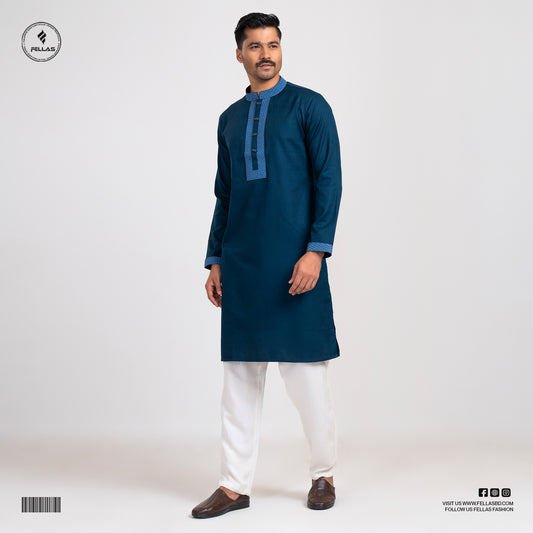 Premium Jacquard Cotton Panjabi - FF125