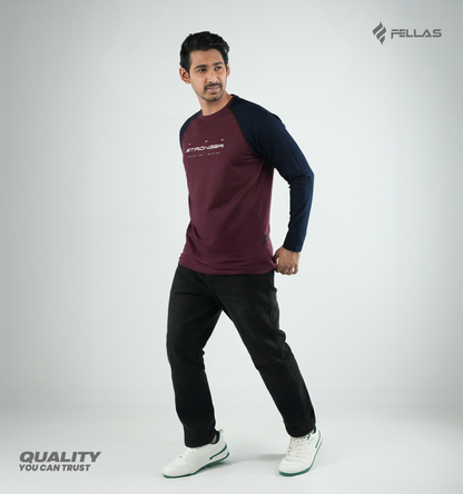 Men's Full Sleeve Raglan T-Shirt - Stronger