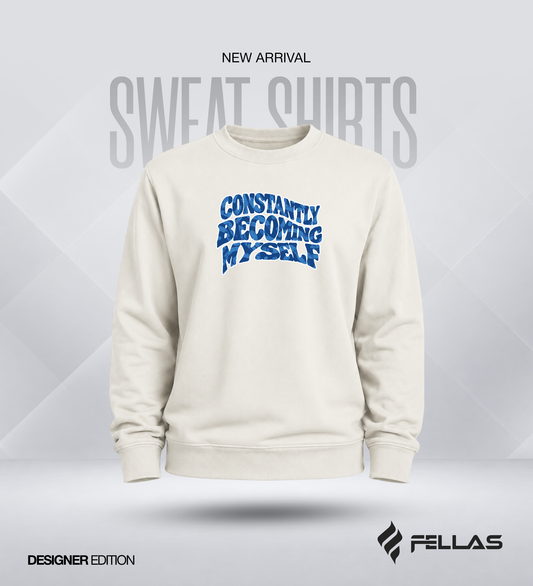 Fellas Men’s Cotton Sweatshirt - Becoming Myself