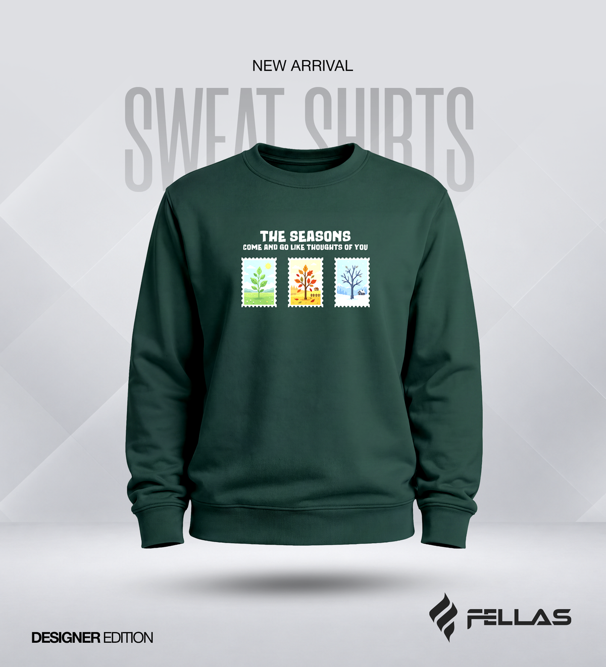 Fellas Men’s Cotton Sweatshirt - The Seasons
