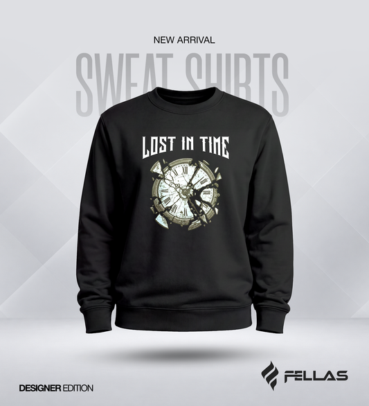 Fellas Men’s Cotton Sweatshirt - Lost In Time