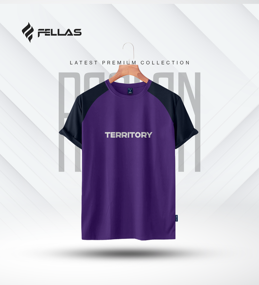 Fellas Men's Premium Half Sleeve Raglan - Territory